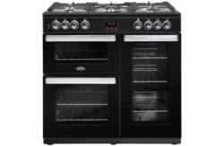 Belling Cookcentre 90DFT Dual Fuel Range Cooker - Black